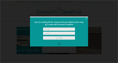 Desktop Screenshot of domesticdeadline.com