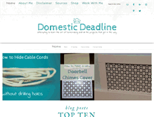 Tablet Screenshot of domesticdeadline.com